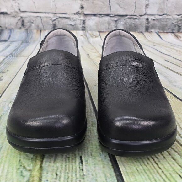 Alegria Keli Nursing Clogs Black Leather Loafers Kel-161 Women’s 39 (US 8/8.5) - Picture 4 of 9